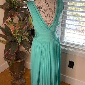 Bebe Aqua Backless Dress